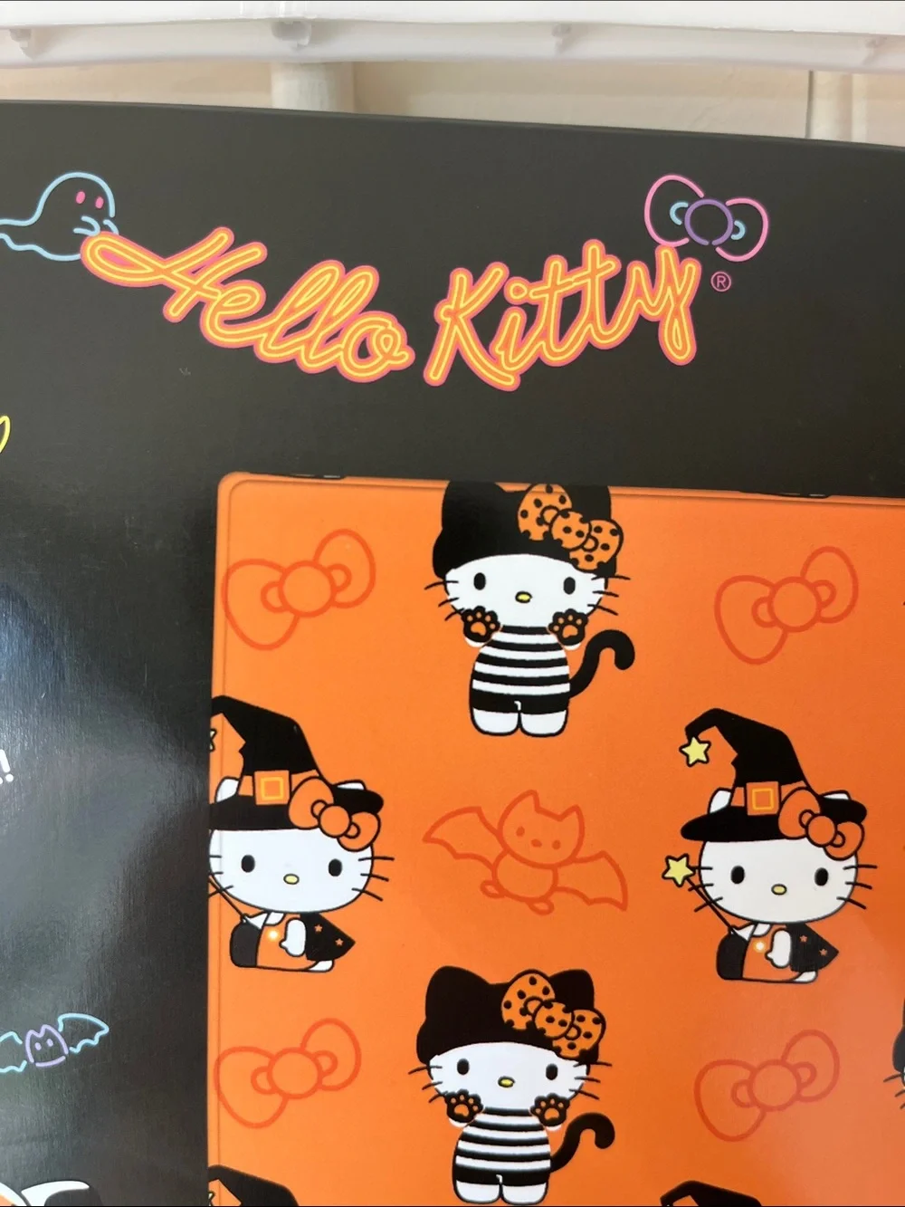🎃 NWT Hello Kitty Halloween Orange Throw Blanket 46x60 Sanrio Witch 👻